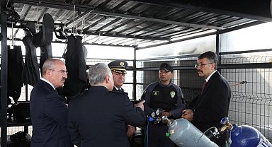 İçişleri Bakan Yardımcısı Çelik, Deniz Polisi Eğitim Merkezi'nde incelemelerde bulundu