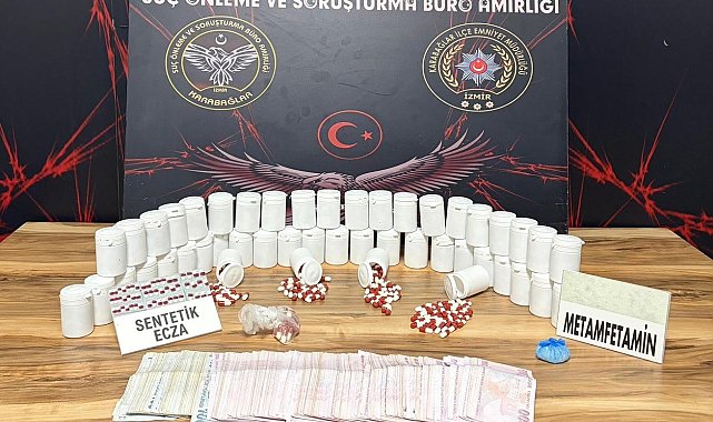 İzmir'de binlerce uyuşturucu hap ele geçirildi
