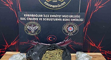 İzmir'de motosikletle uyuşturucu sevkiyatı yapan 3 şüpheli kovalamaca sonucu yakalandı