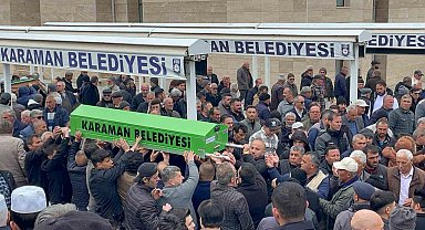 Karaman'da kazada hayatını kaybeden elektrikli bisiklet sürücüsü toprağa verildi