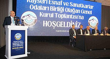 Kayseri Esnaf ve Sanatkarlar Odaları Birliği Genel Kurulu başladı
