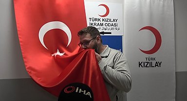 Kilis'te gönüllü dönüşte duygulandıran an