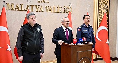 Malatya Valisi Yavuz, 4 aylık asayiş verilerini açıkladı