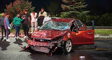 Niğde'de kontrolden çıkan otomobil takla attı: 1 yaralı