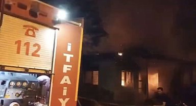 Osmaniye'de ahşap evde yangın: Ev kullanılamaz hale geldi
