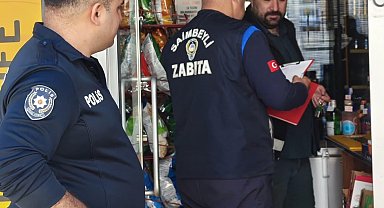 Saimbeyli'de zabıta ve polis ekiplerinden ortak denetim