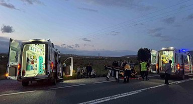 Şanlıurfa'da motosiklet devrildi: Karı-koca yaralandı