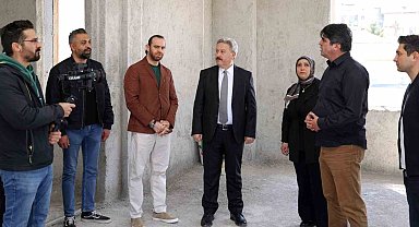 Selçuklu Mahallesi'nin çok amaçlı sosyal tesisi hızla yükseliyor