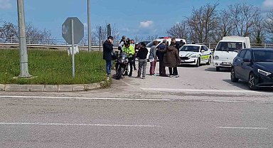 Sinop'ta motosiklet ile otomobil çarpıştı: 1 yaralı