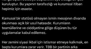 TBB'de kriz oluşturan 'mektup' gerginliği sonrası Alemdar'dan sert eleştiri