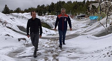 Toroslar'da yağışın ardından hasar tespit çalışmaları başladı
