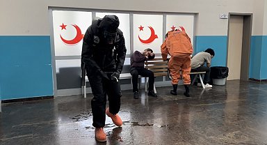 Van Geri Gönderme Merkezi'nde KBRN tatbikatı yapıldı