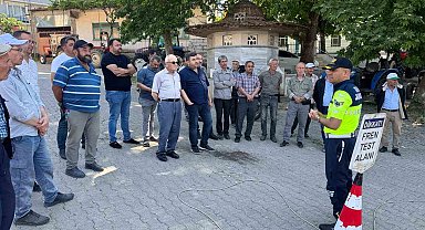 50 traktör sürücüsüne eğitim verildi