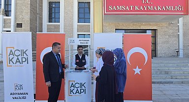 Açık Kapı Şube Müdürlüğü Samsat'ta stant açtı