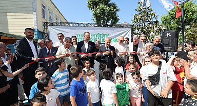 Ahmet Taner Kışlalı Parkı yenilenen yüzüyle hizmete açıldı