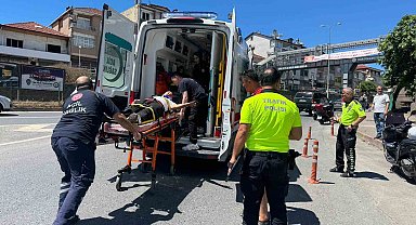 Alaplı'da motosiklet kazası: 1 kişi yaralandı