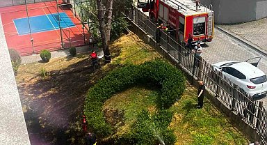 Alaplı'da öğrenci yurdunda yangın paniği