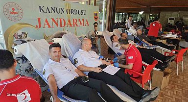 Antalya İl Jandarma Komutanlığı'ndan kan bağışına destek