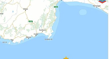 Antalya'da 3.5 büyüklüğünde deprem