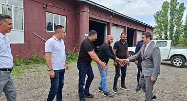 Arpaçay Kaymakamı Akköz'den kurumlara veda ziyareti