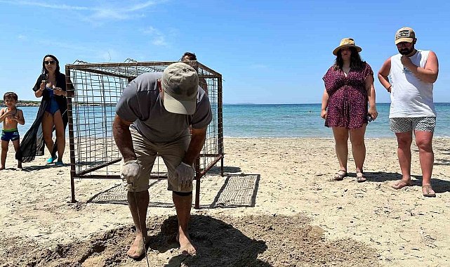 Aydın'da yılın ilk Caretta Caretta yuvası tespit edildi