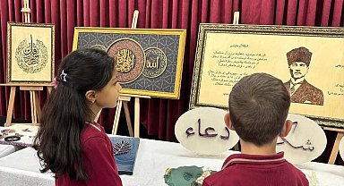 Aydıntepe'de öğrencilerin sanat ve deney çalışmaları sergilendi
