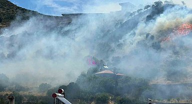 Ayvacık'ta makilik alanda yangın çıktı