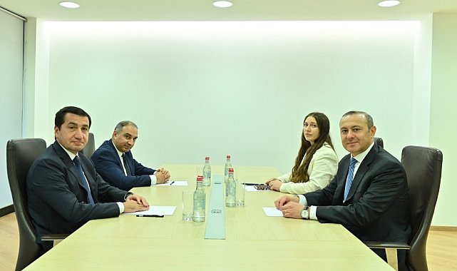 Azerbaycan Cumhurbaşkanı Yardımcısı Hacıyev, Ermenistan Güvenlik Konseyi Sekreteri Grigoryan görüştü