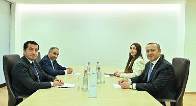 Azerbaycan Cumhurbaşkanı Yardımcısı Hacıyev, Ermenistan Güvenlik Konseyi Sekreteri Grigoryan görüştü