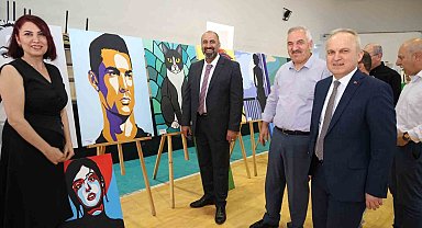 Bafra Fen Lisesi'nde sanat rüzgarı: 106 eser sergilendi