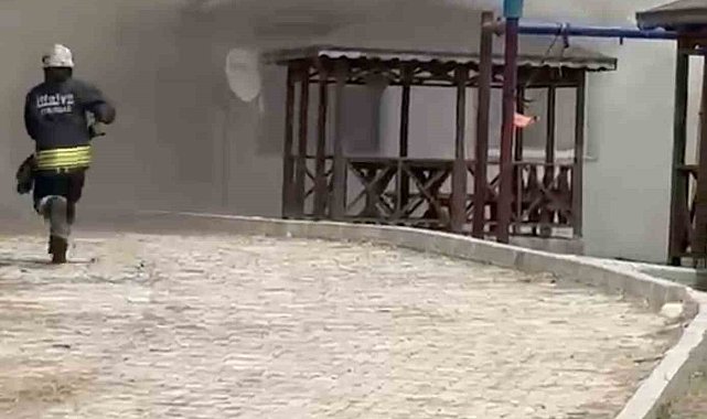Bağ evinde çıkan yangına itfaiye müdahale etti
