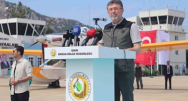 Bakan Yumaklı: "28 uçak, 119 helikopter, 14 İHA ile yeşil vatanımıza havadan kalkan oluyoruz"