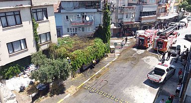 Balıkesir'de çardak yangını korkuttu