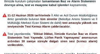 Bartın'da afetler için ikaz ve alarm sistemi kuruldu