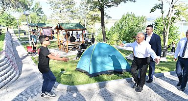 Başkan Büyükkılıç'tan Sarımsaklı Barajı Mesire Alanı'nda inceleme