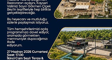 Başkan Metin'den açılışa davet