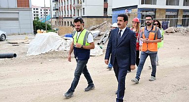 Başkan Taşkın rezerv alınanda incelemede bulundu