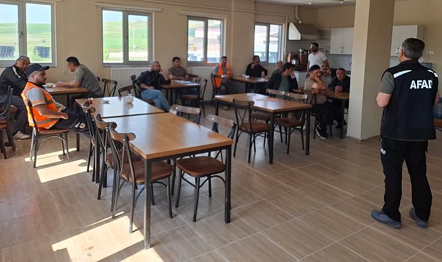 Bayburt'ta Karayolları personeline afet farkındalık eğitimi verildi