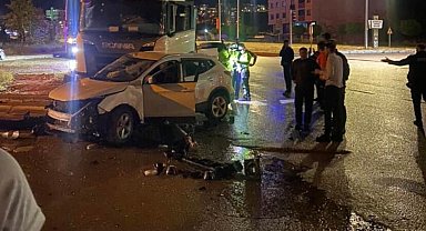Bayburt'ta tır cipe çarptı: 1 yaralı