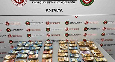 Bebek bezleri içerisine gizlenmiş 20 milyon liradan fazla nakit para ele geçirildi