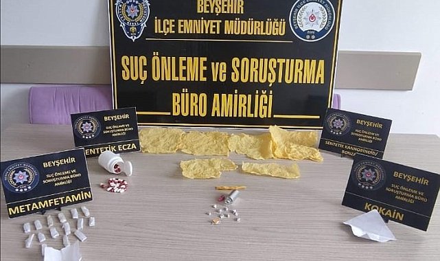 Beyşehir'deki uyuşturucu operasyonunda 2 şüpheli tutuklandı