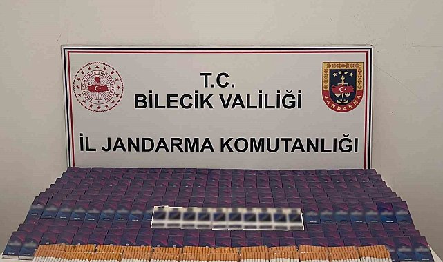 Bilecik'te 9 bin 900 adet doldurulmuş makaron ele geçirildi