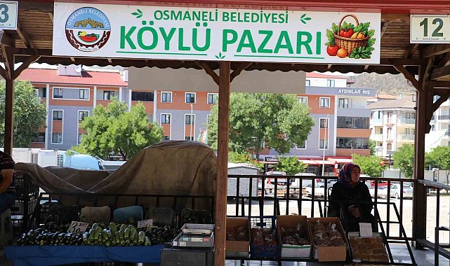 Bilecik'te köylü pazarı hizmete açıldı
