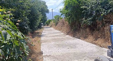 Bozdoğan Belediyesi'nden, Yazıkent'te parke taşı çalışması