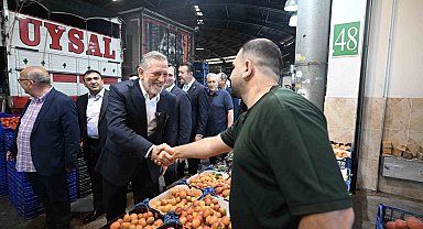 BTSO Başkanı İbrahim Burkay'dan Bursa Kent Hali'ne ziyaret