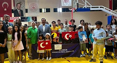 Burhaniye'de Yaz Spor Okulları törenle açıldı