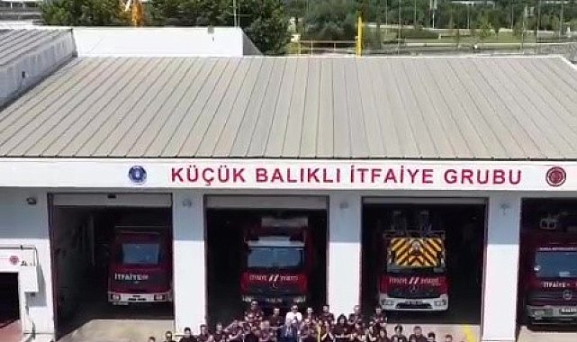 Bursa itfaiyesi'nden milli takımımıza anlamlı destek