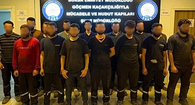 Bursa'da kaçak göçmen işçi operasyonu: 2 organizatör yakalandı