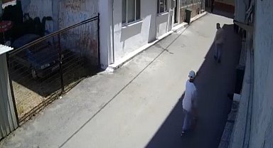 Bursa'da kurşunların havada uçuştuğu çatışma kamerada