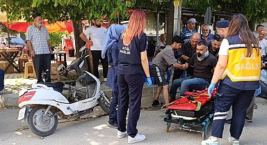 Bursa'da motosiklet otomobille çarpıştı: 1 yaralı